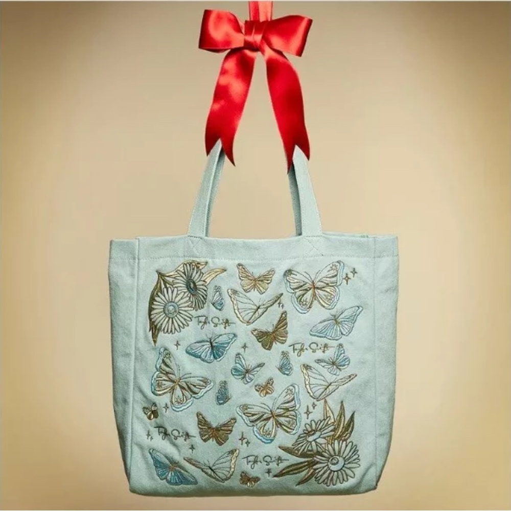 Taylor Swift Debut Butterfly Embroidered Tote Bag